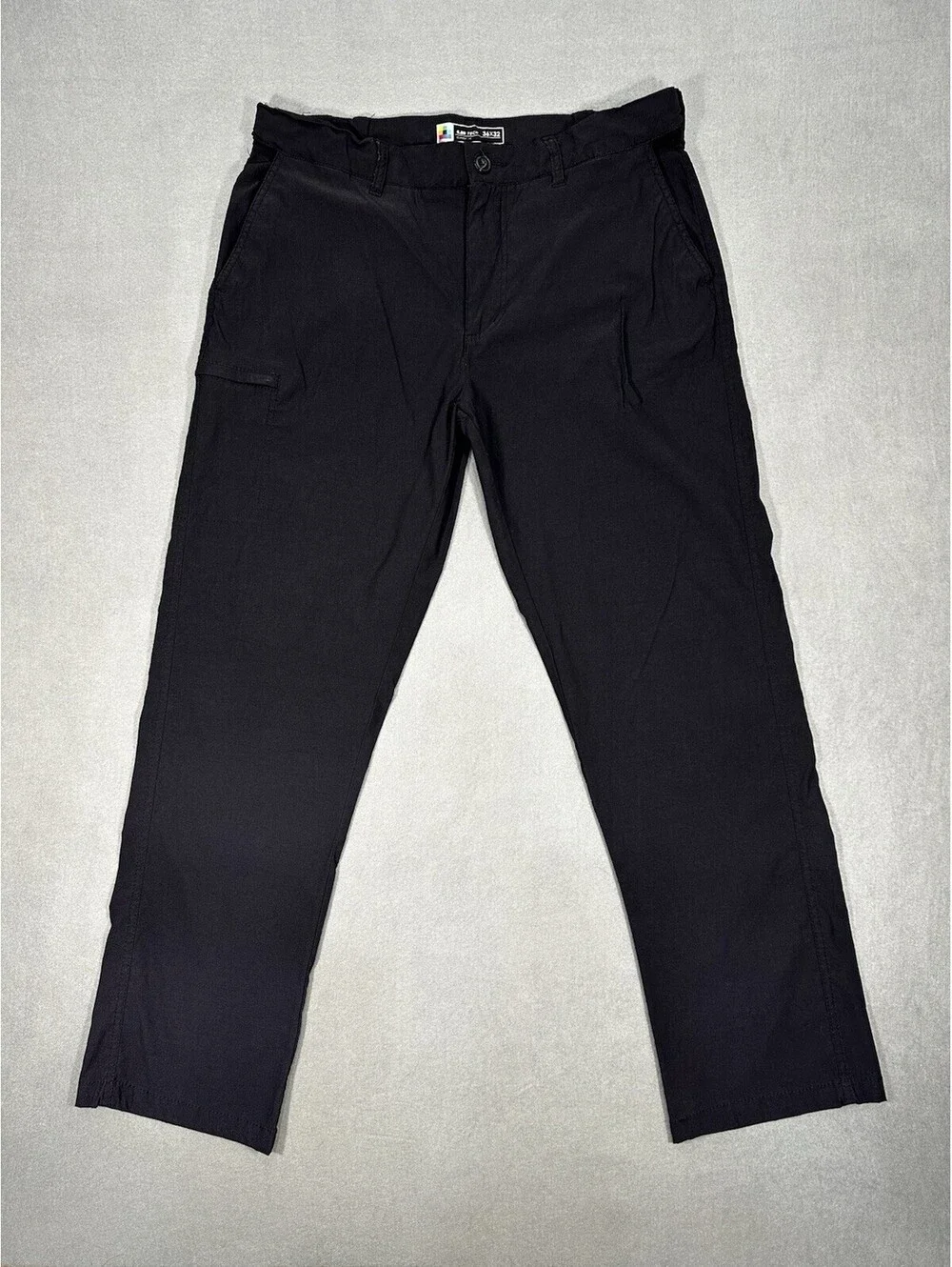 LB Tech Men’s Black Stretch Pants Classic Fit Size 35x30 Nylon Spandex